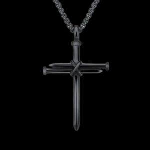 Men's Stainless Steel Nail Cross Necklace